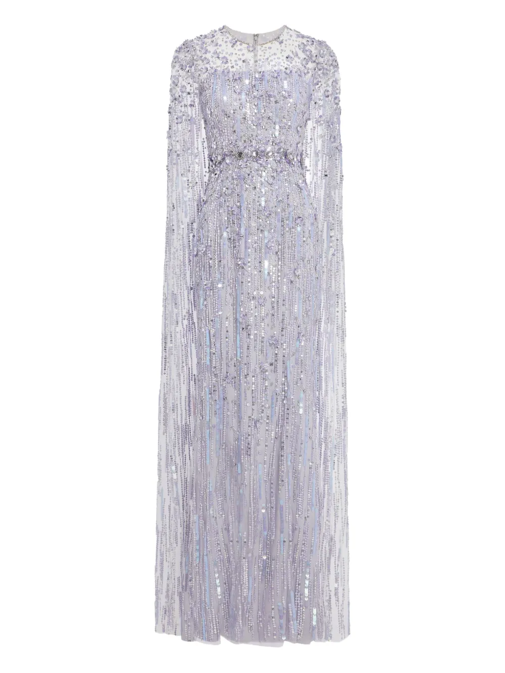 Ruby embellished cape maxi dress