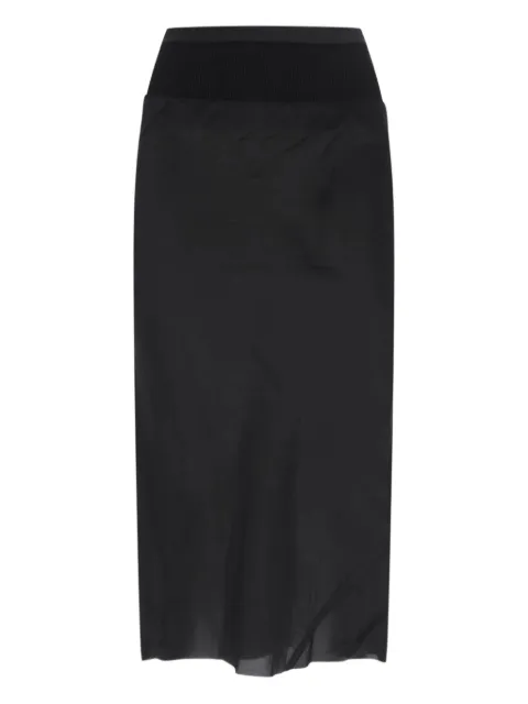 Rick Owens pleated-panel skirt