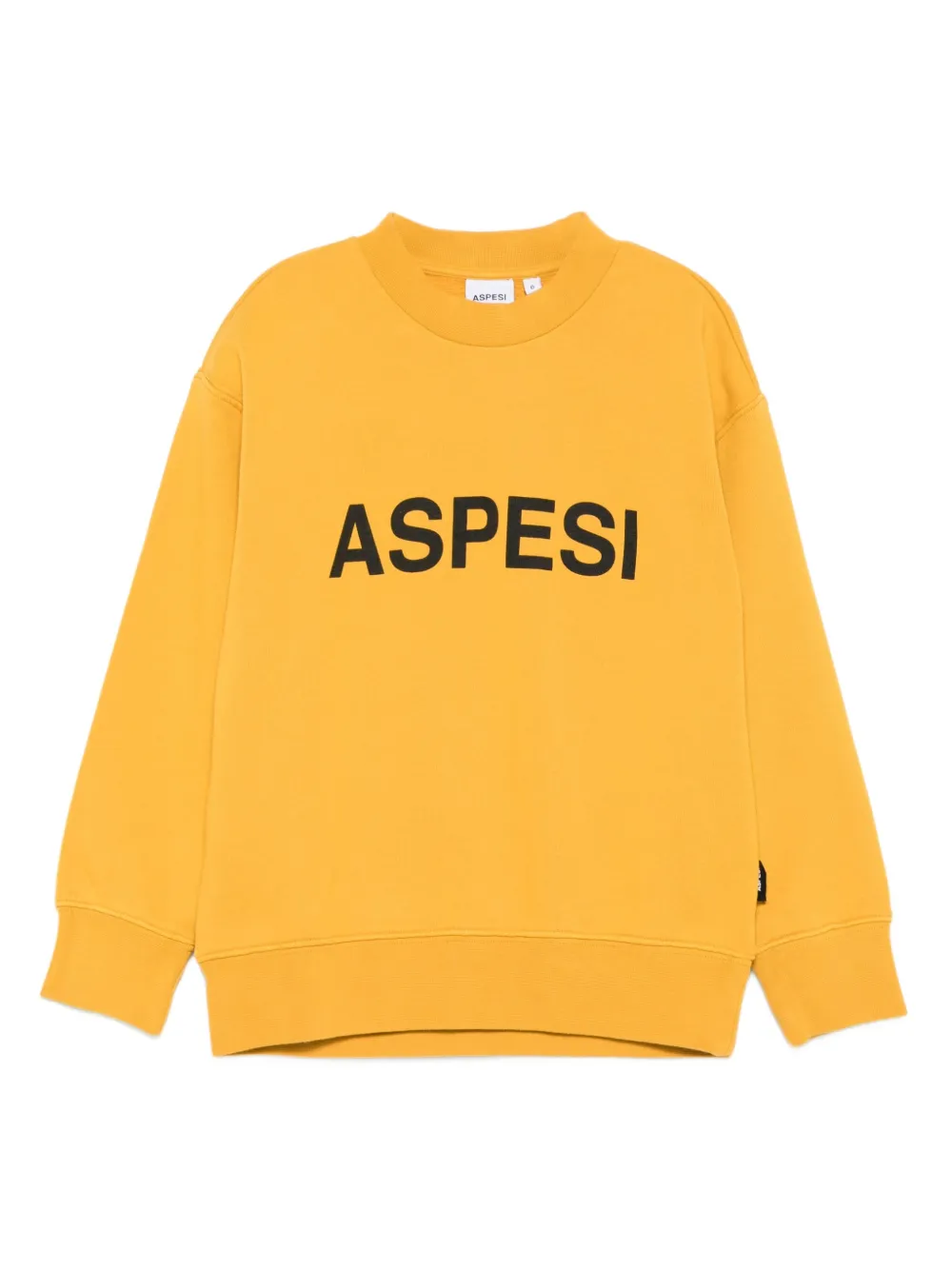 Aspesi Kids Sweater met logoprint Geel