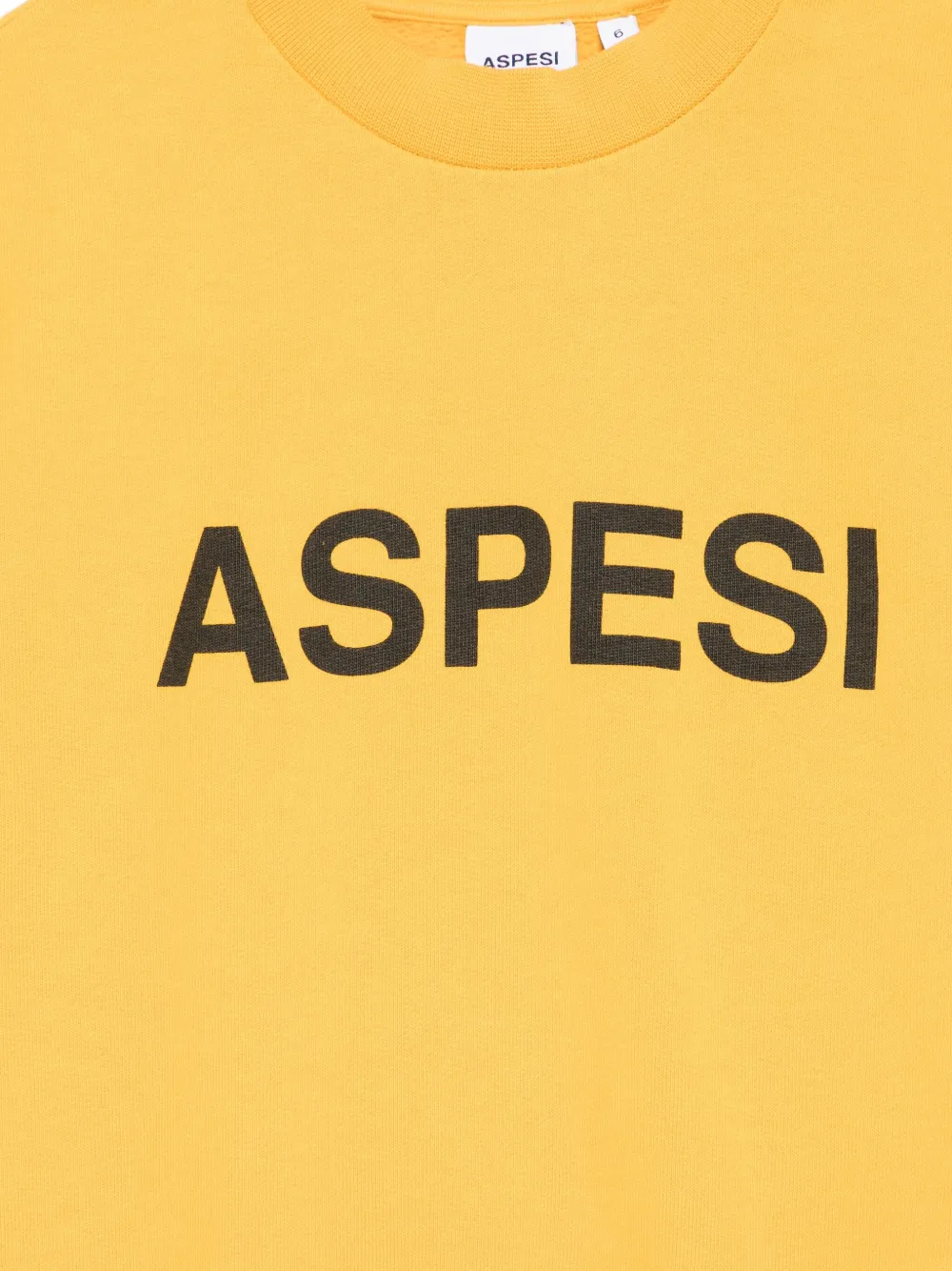 Aspesi Logo-print Sweatshirt In Yellow