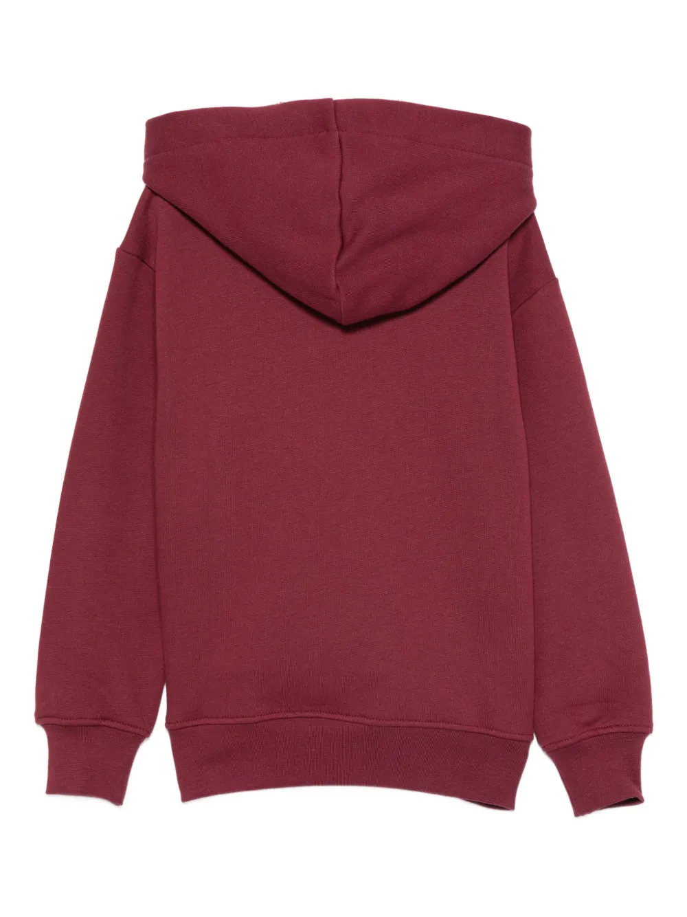Msgm Logo-print Hoodie In Red