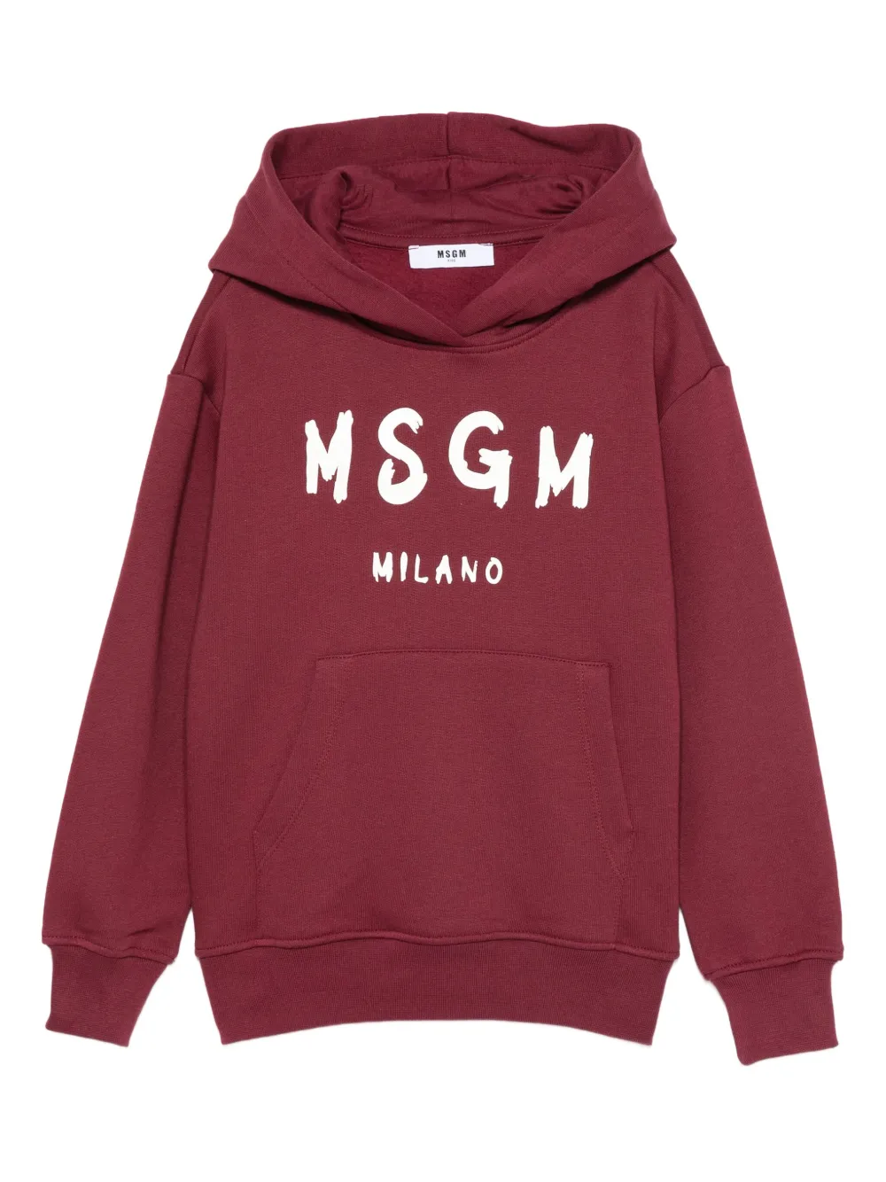 MSGM Kids Hoodie met logoprint Rood