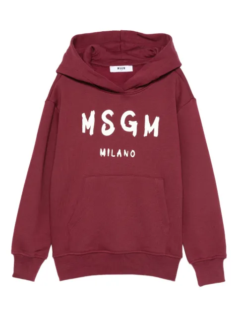 MSGM Kids hoodie à logo imprimé