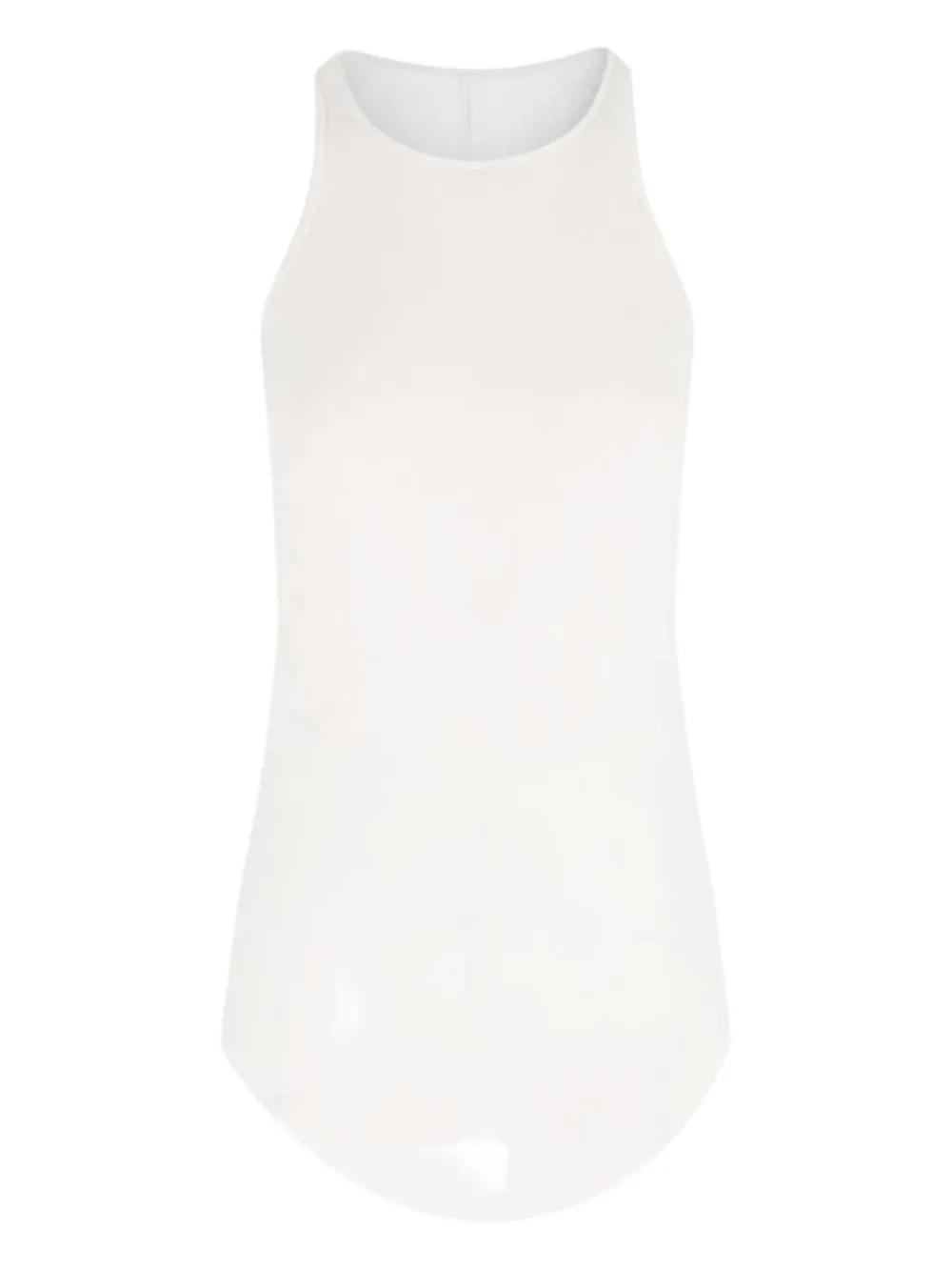 Rick Owens ribbed round-neck top Wit