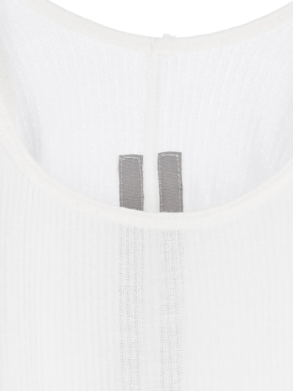 Rick Owens ribbed round-neck top Wit