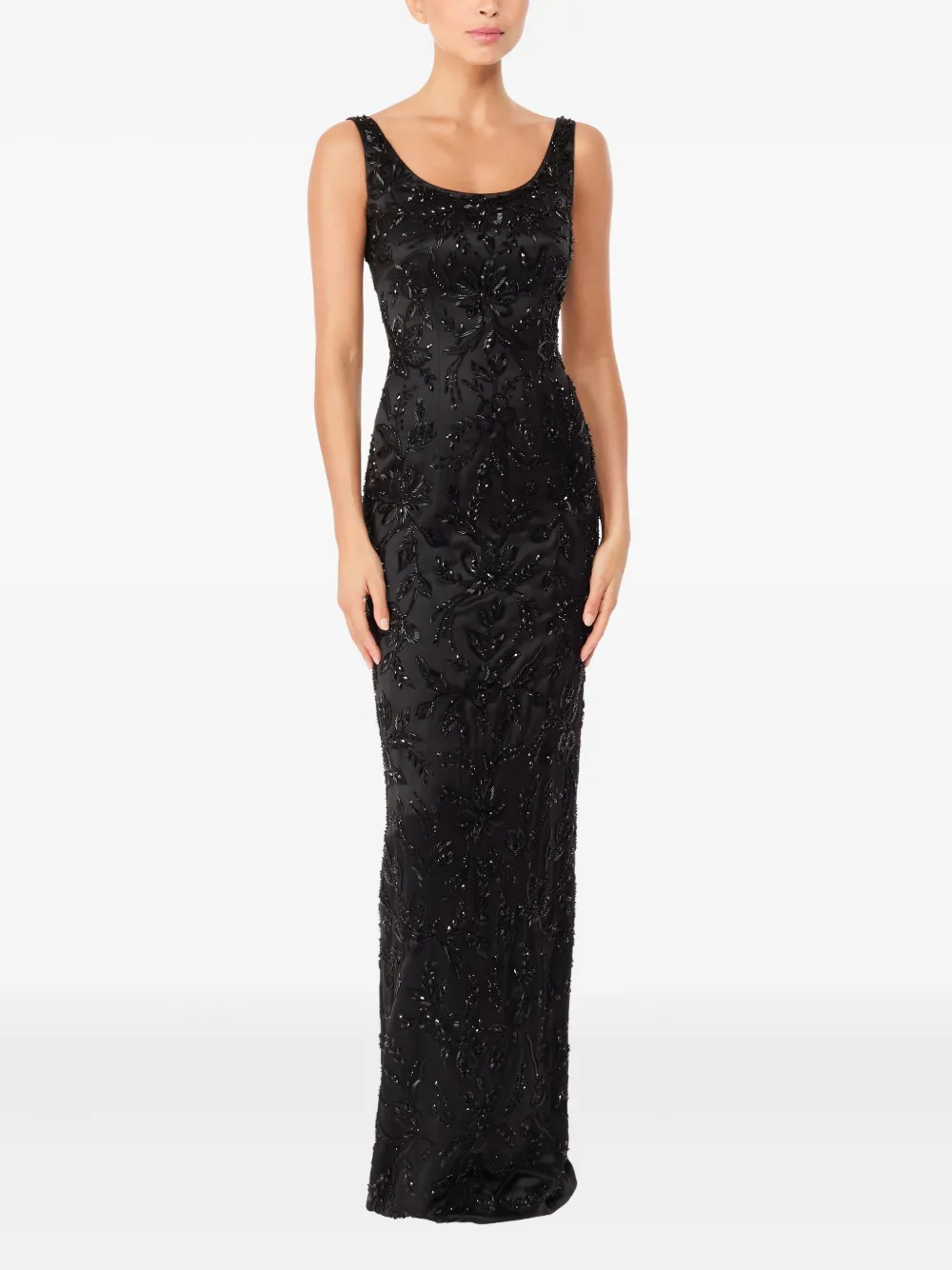 Jenny Packham Maxi-jurk verfraaid met kralen - Zwart