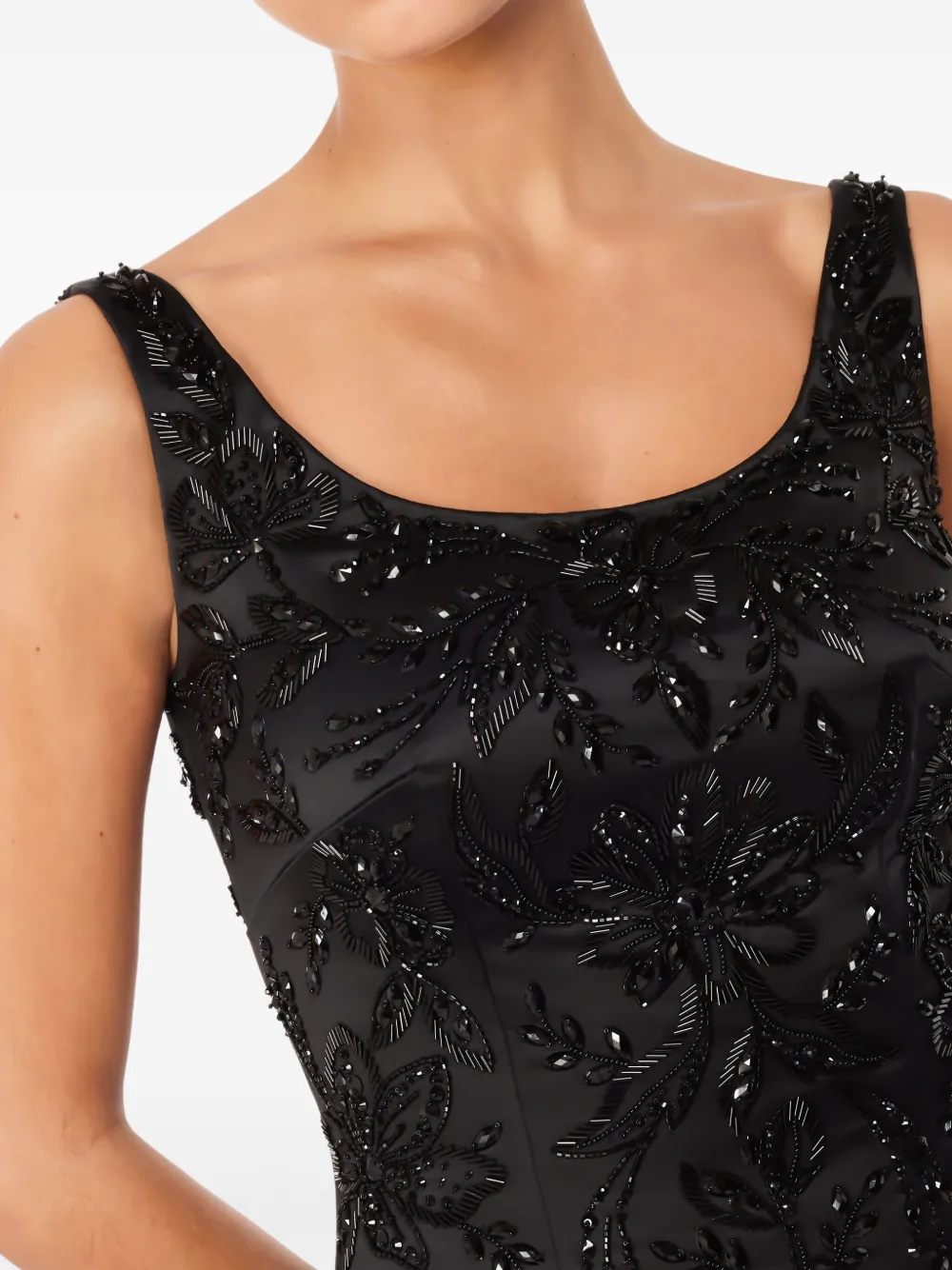 Jenny Packham Maxi-jurk verfraaid met kralen Zwart