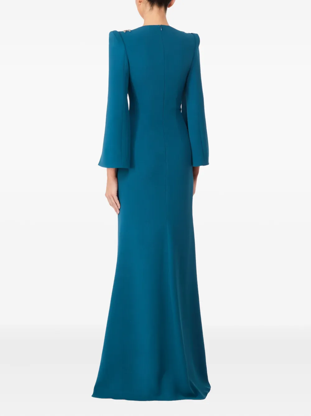 Jenny Packham Maxi-jurk verfraaid met kristallen Blauw