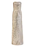 Jenny Packham sequin-embellishment strapless maxi dress - Neutrals