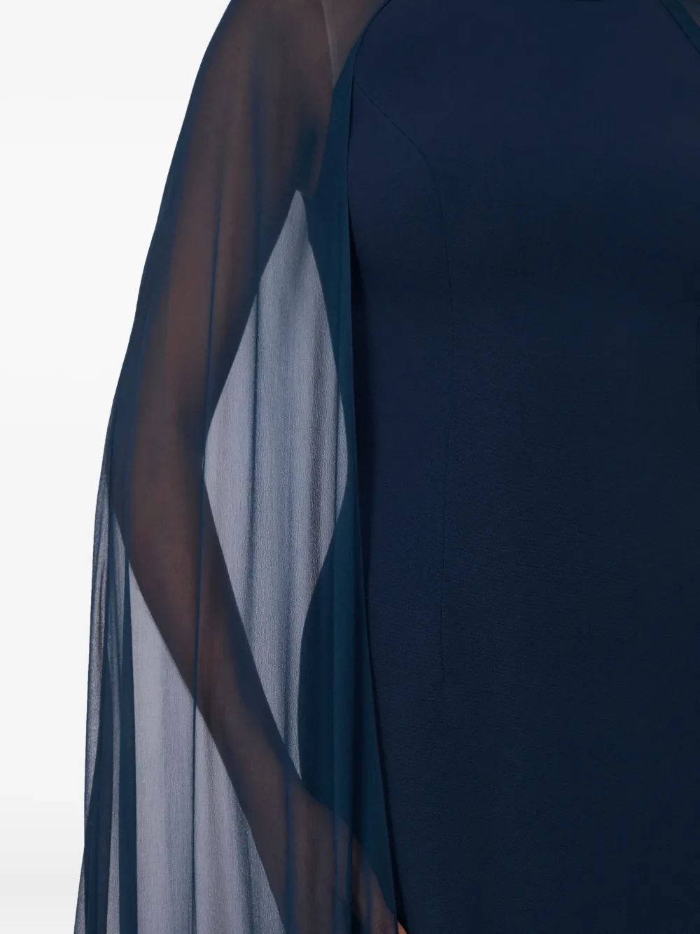 Jenny Packham Mini-jurk met cape Blauw