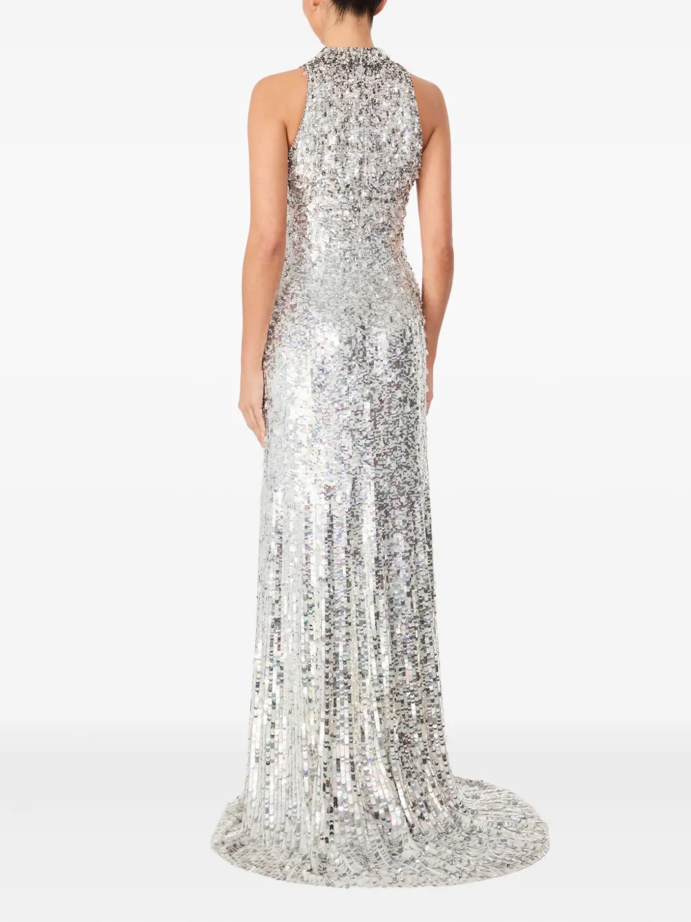 Jenny Packham Maxi-jurk verfraaid met pailletten Grijs