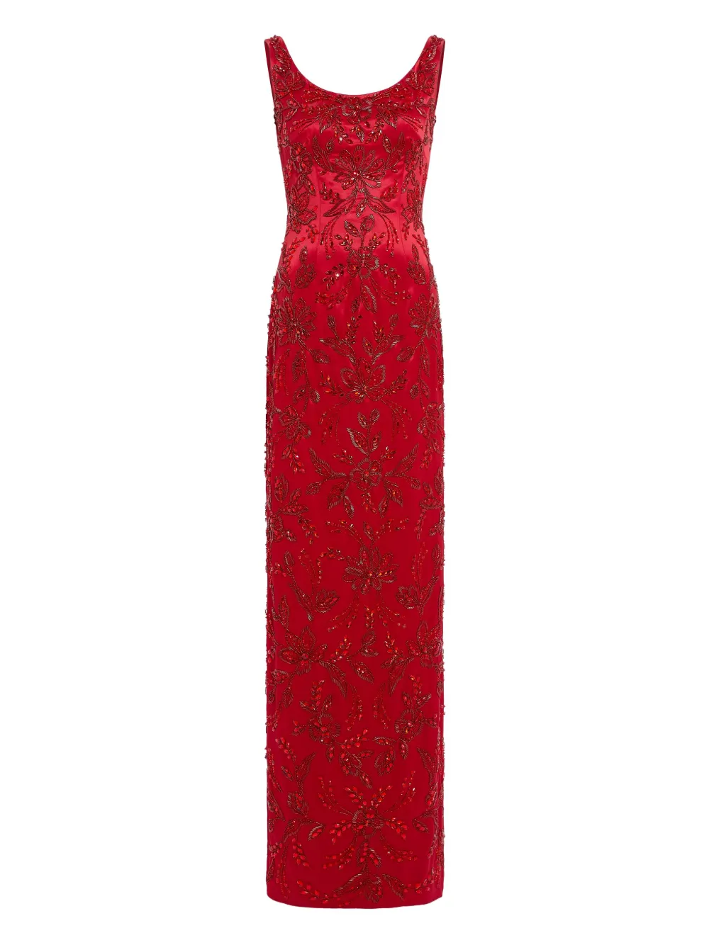 Jenny Packham Maxikleid mit Perlen - Rot