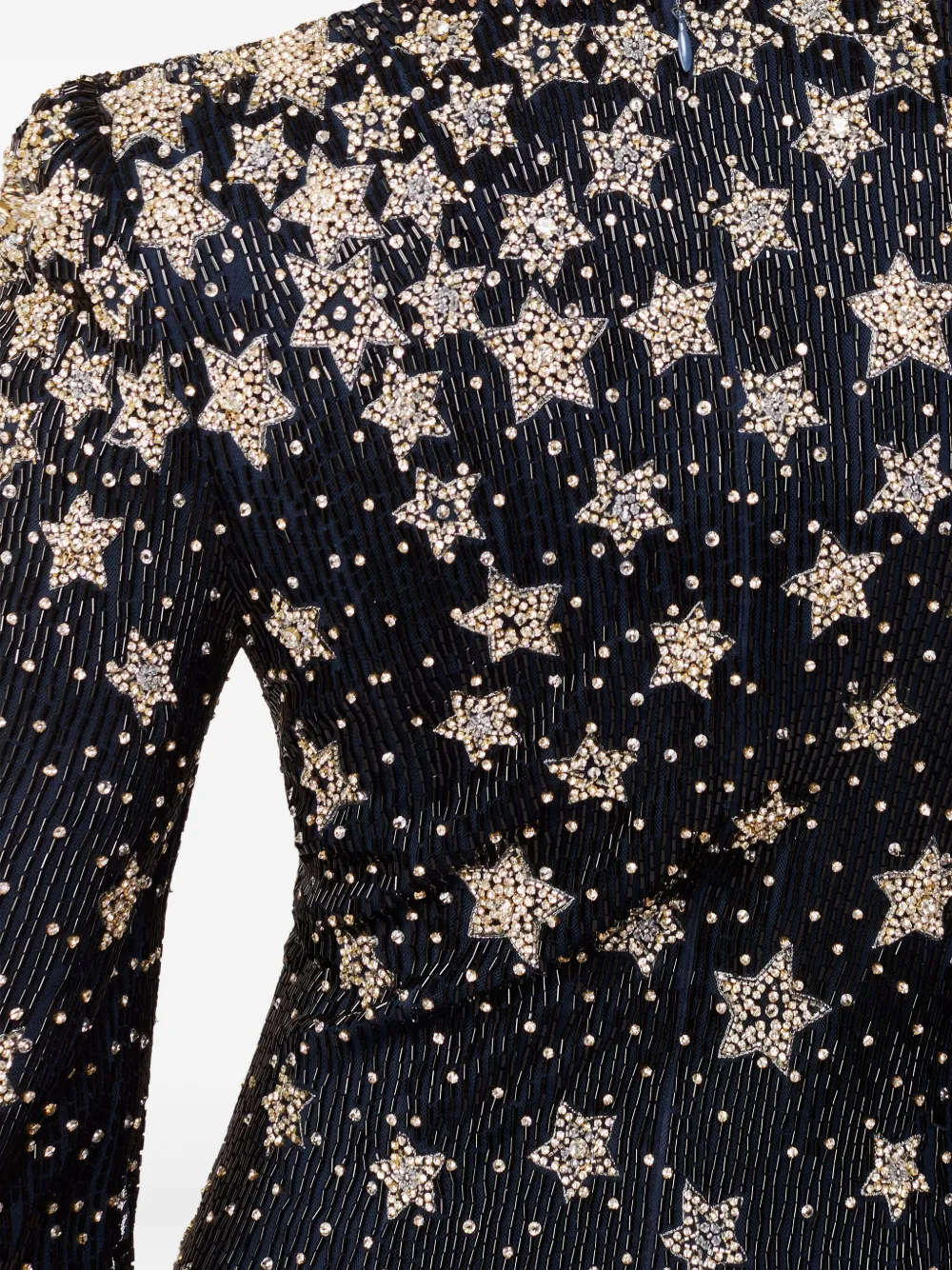 Jenny Packham Maxi-jurk verfraaid met sterren Blauw