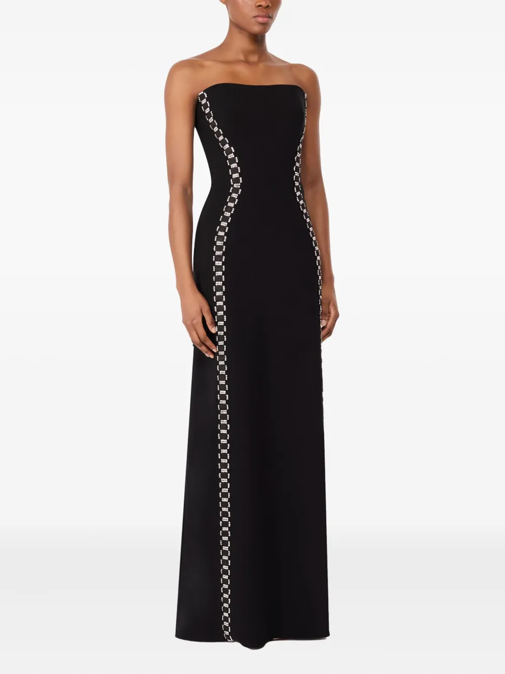 Jenny Packham Maxi-jurk verfraaid met kristallen - Zwart