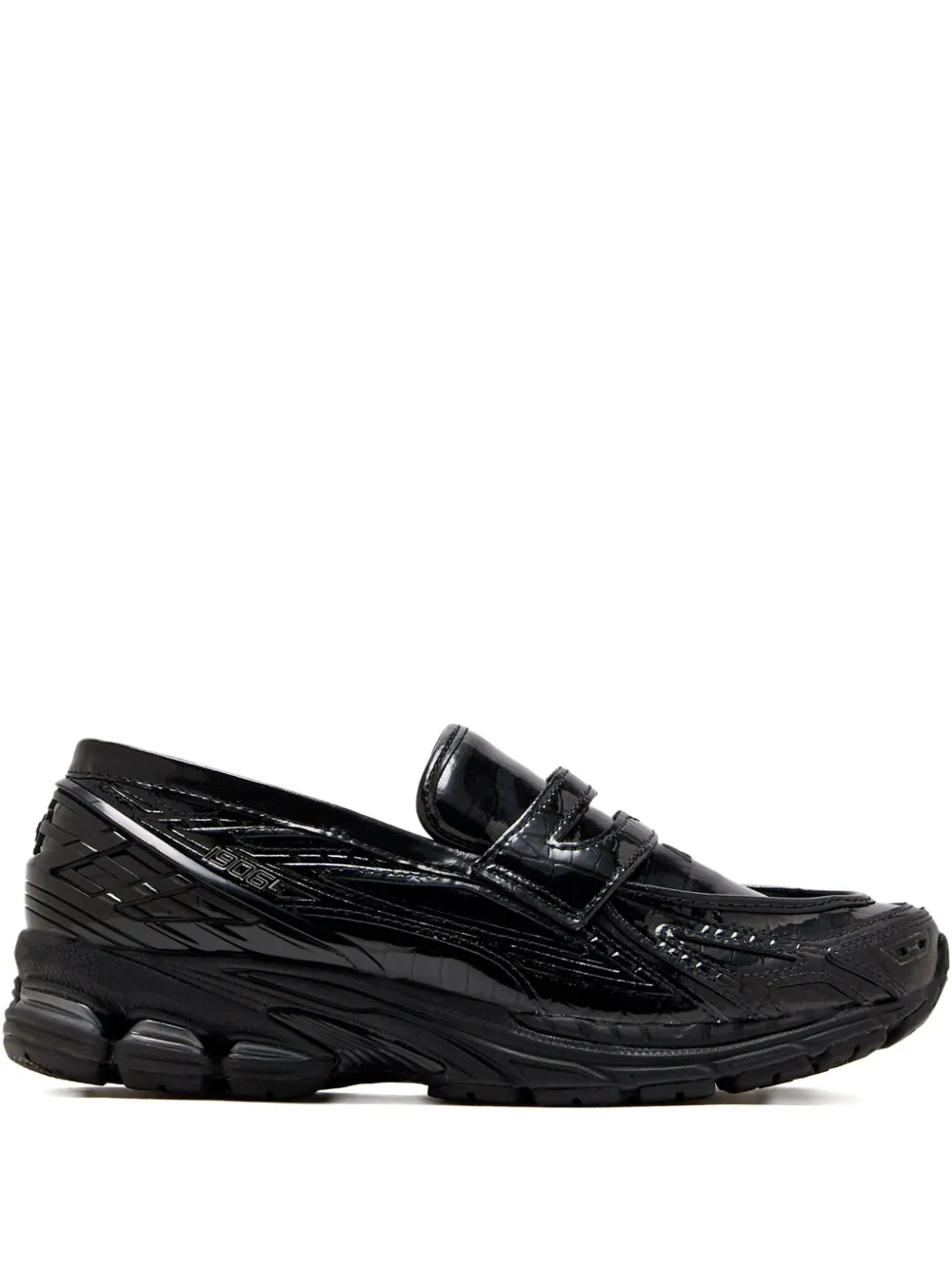 New Balance crocodile-effect slip-on sneakers | Image 1