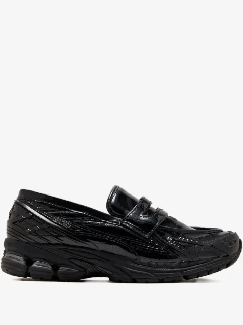 New Balance tenis con efecto de piel de cocodrilo