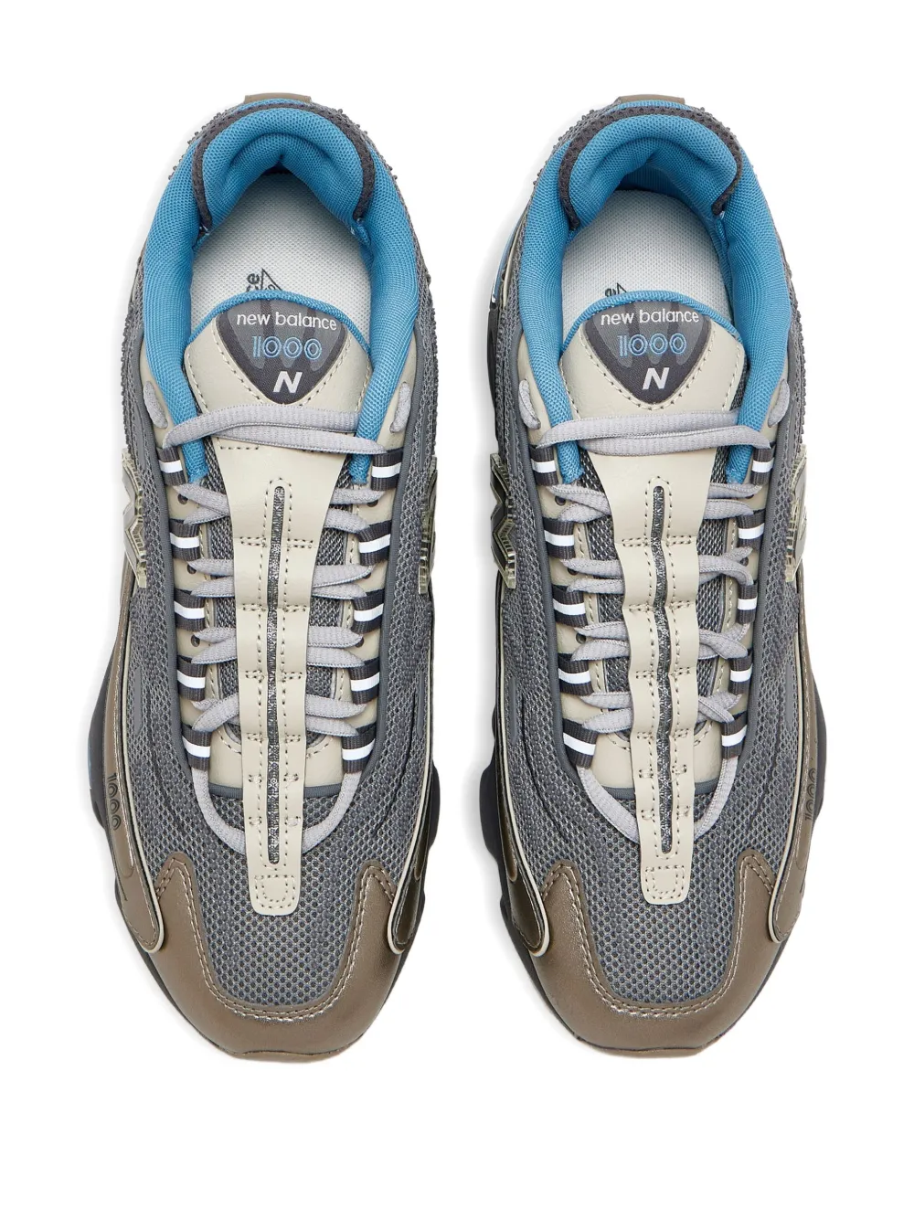 New Balance 1000 metallic-mesh sneakers Blue