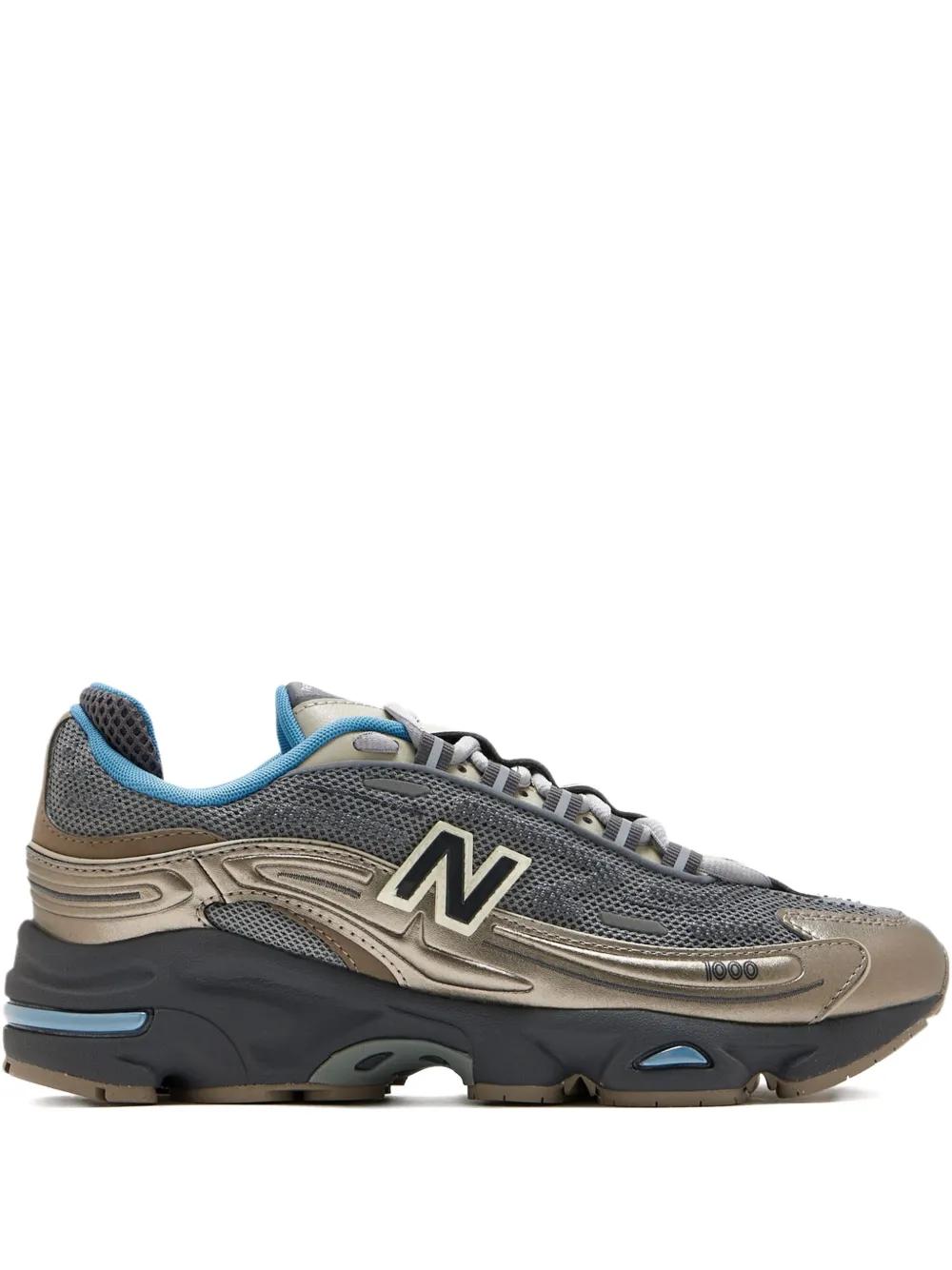 New Balance 1000 metallic-mesh sneakers Blue