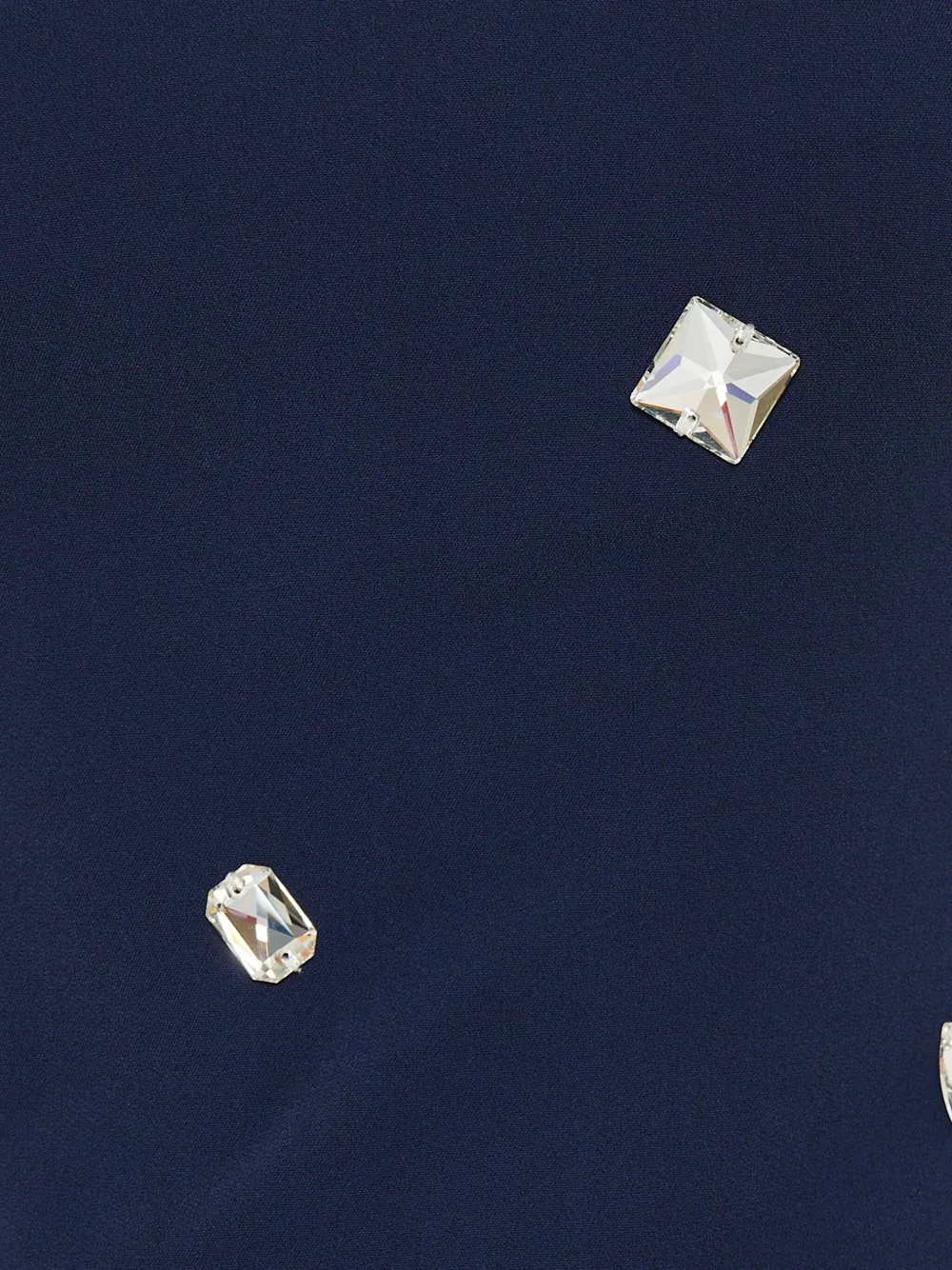 David Koma Asymmetrische jurk met kristallen Blauw