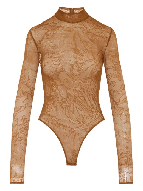 David Koma floral-lace bodysuit