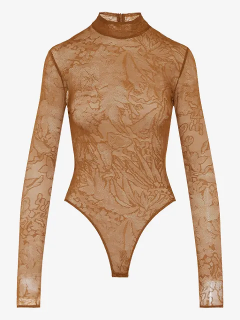 David Koma body à fleurs en dentelle