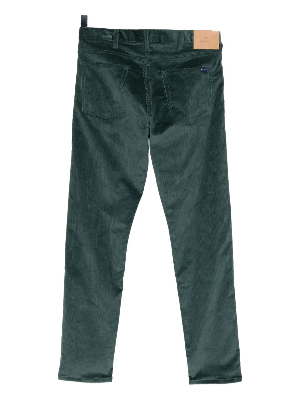 PS Paul Smith Ribfluwelen broek met toelopende pijpen - Groen