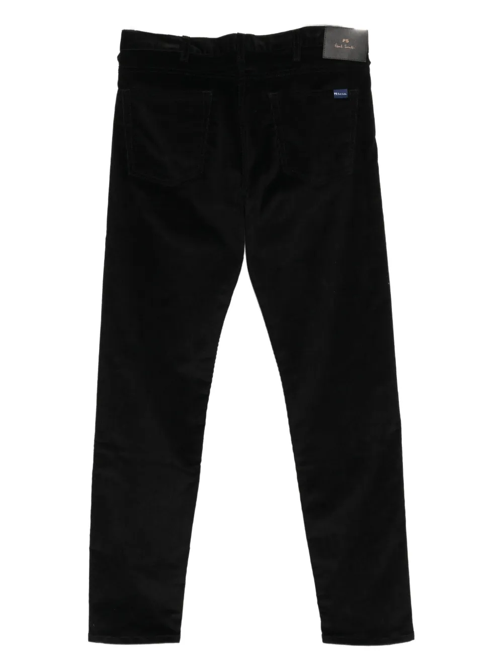 PS Paul Smith Ribfluwelen broek met toelopende pijpen - Zwart