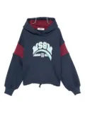 MSGM Kids colour-block hoodie - Blue