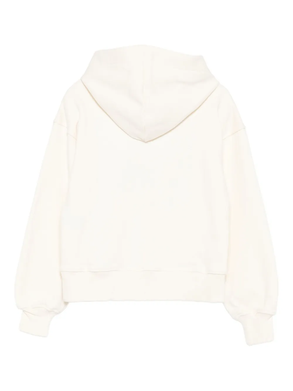 MSGM Kids Hoodie verfraaid met kristallen Beige