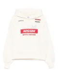 MSGM Kids crystal-embellished hoodie - Neutrals