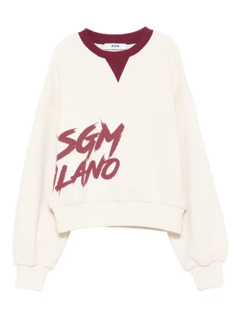MSGM Kids logo-print sweatshirt
