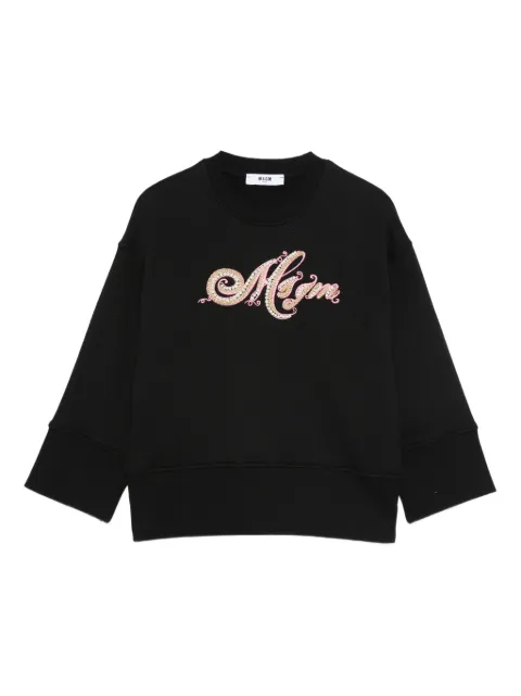 MSGM Kids beaded-embellished sweatshirt