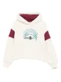 MSGM Kids logo-print colour-block hoodie - Neutrals