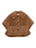 Max Mara patch-pocket cape - Brown