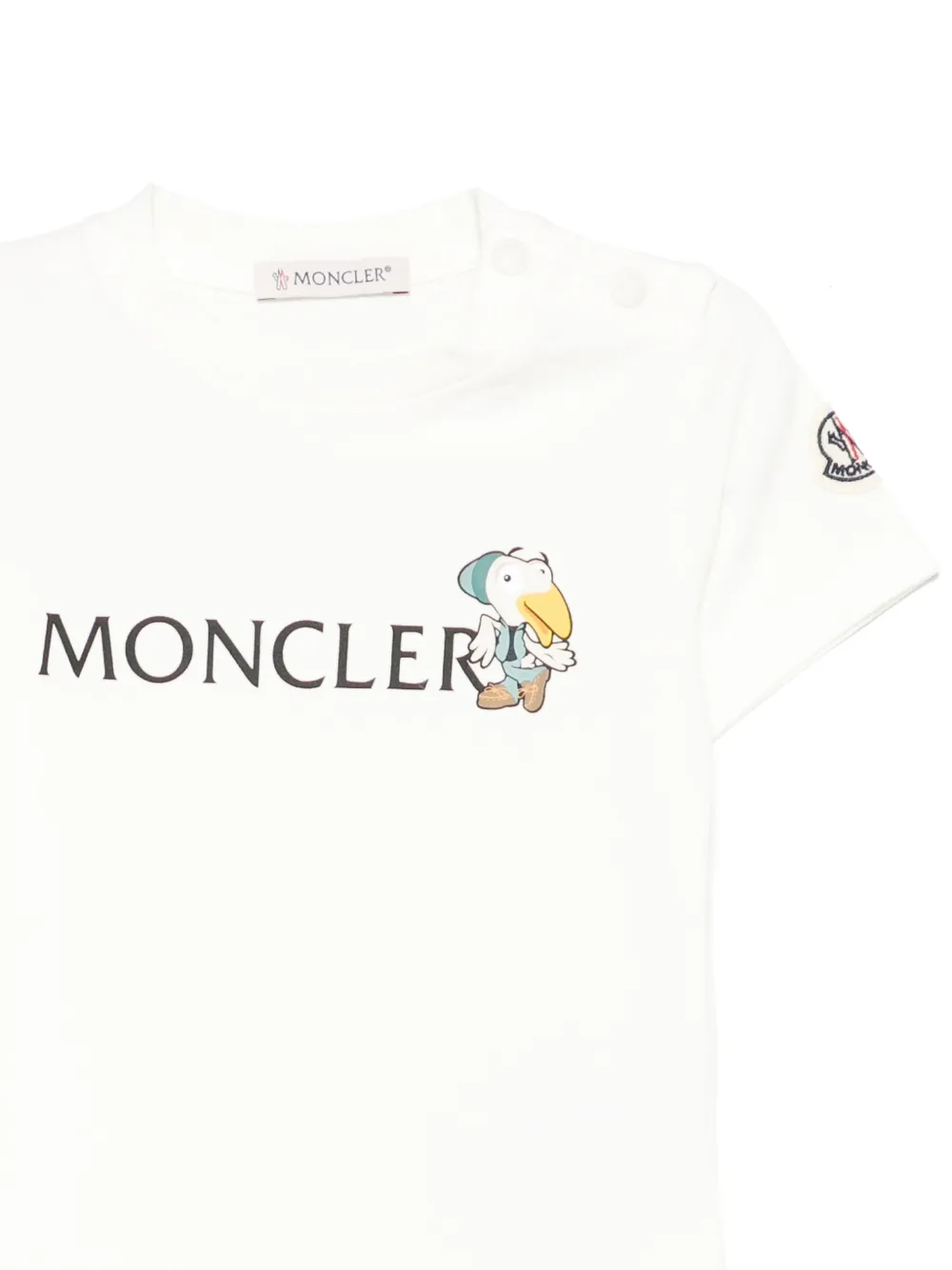 Moncler Enfant logo-print short-sleeved T-shirt 034 WHITE