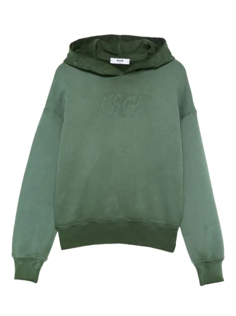 MSGM Kids embroidered-logo hoodie