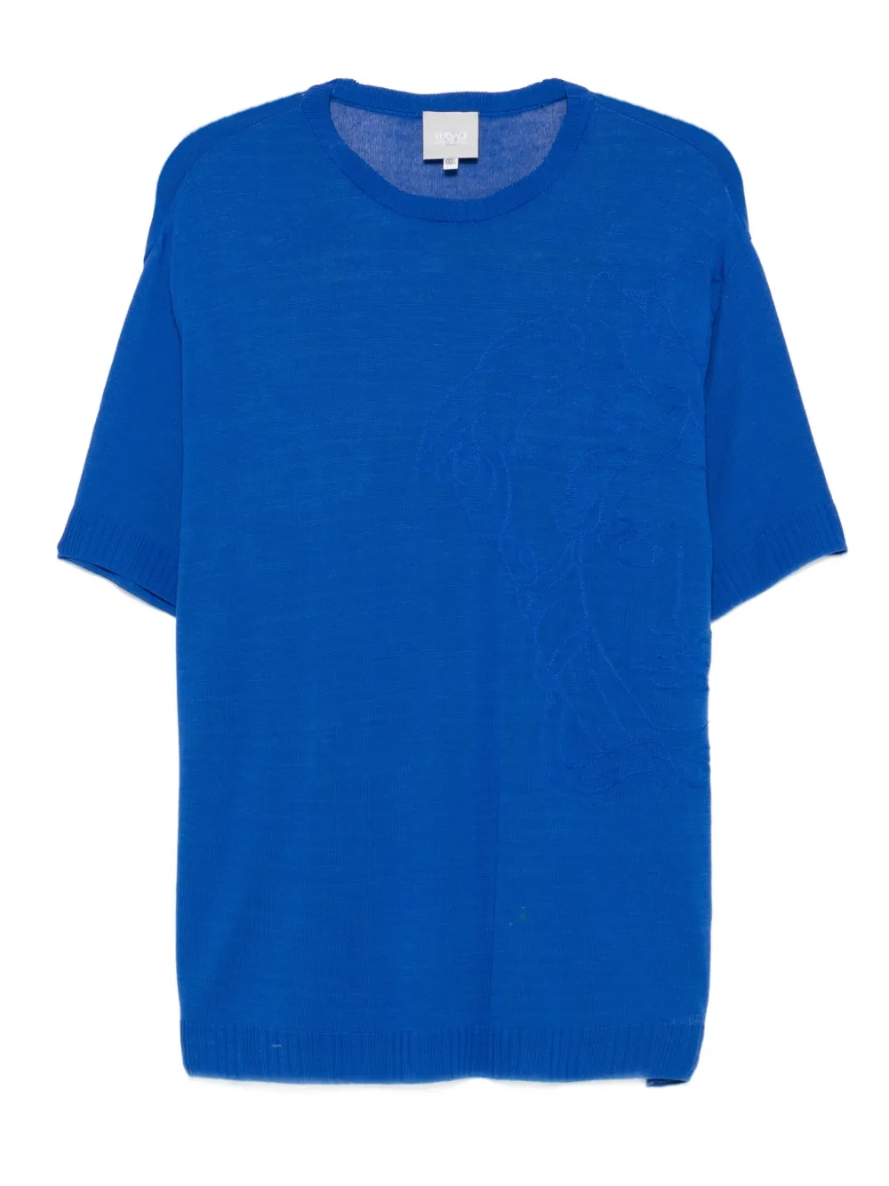 Versace Pre-Owned t-shirt à logo embossé | bleu | Image 1
