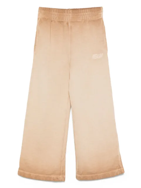 MSGM Kids بنطال مطرز بشعار الماركة