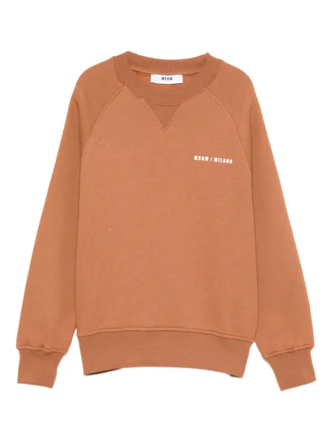 MSGM Kids raglan-sleeve logo-print sweatshirt