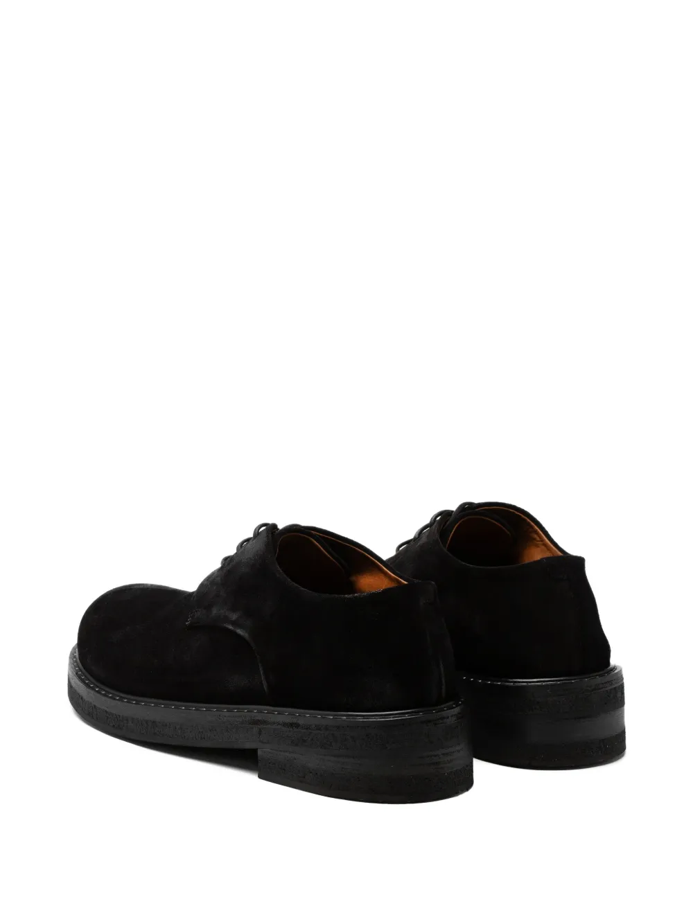 Marsèll Parrucca lace-up suede derby shoes Black