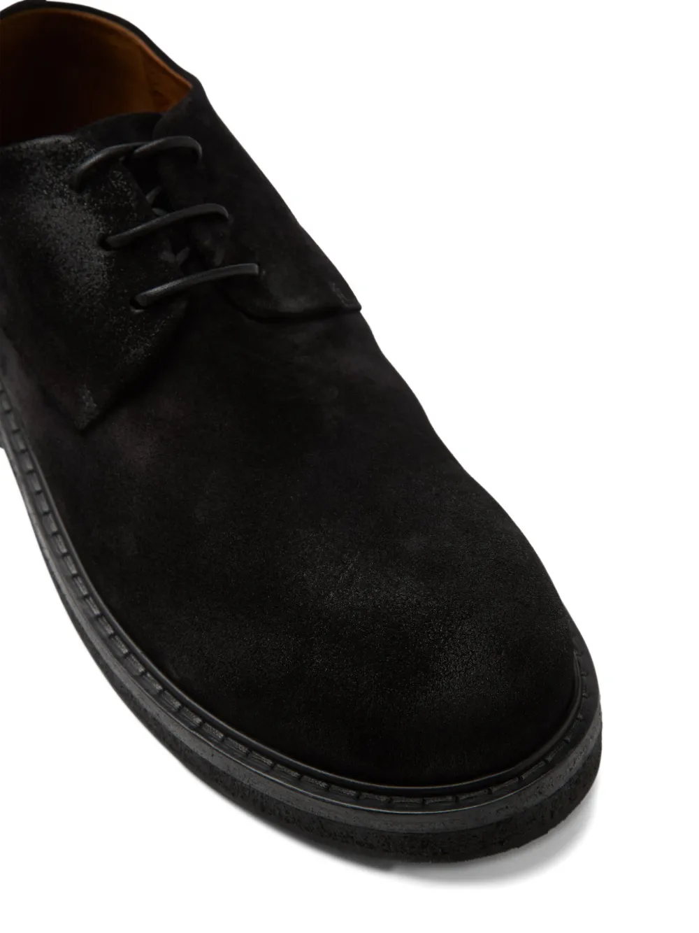 Marsèll Parrucca lace-up suede derby shoes Black