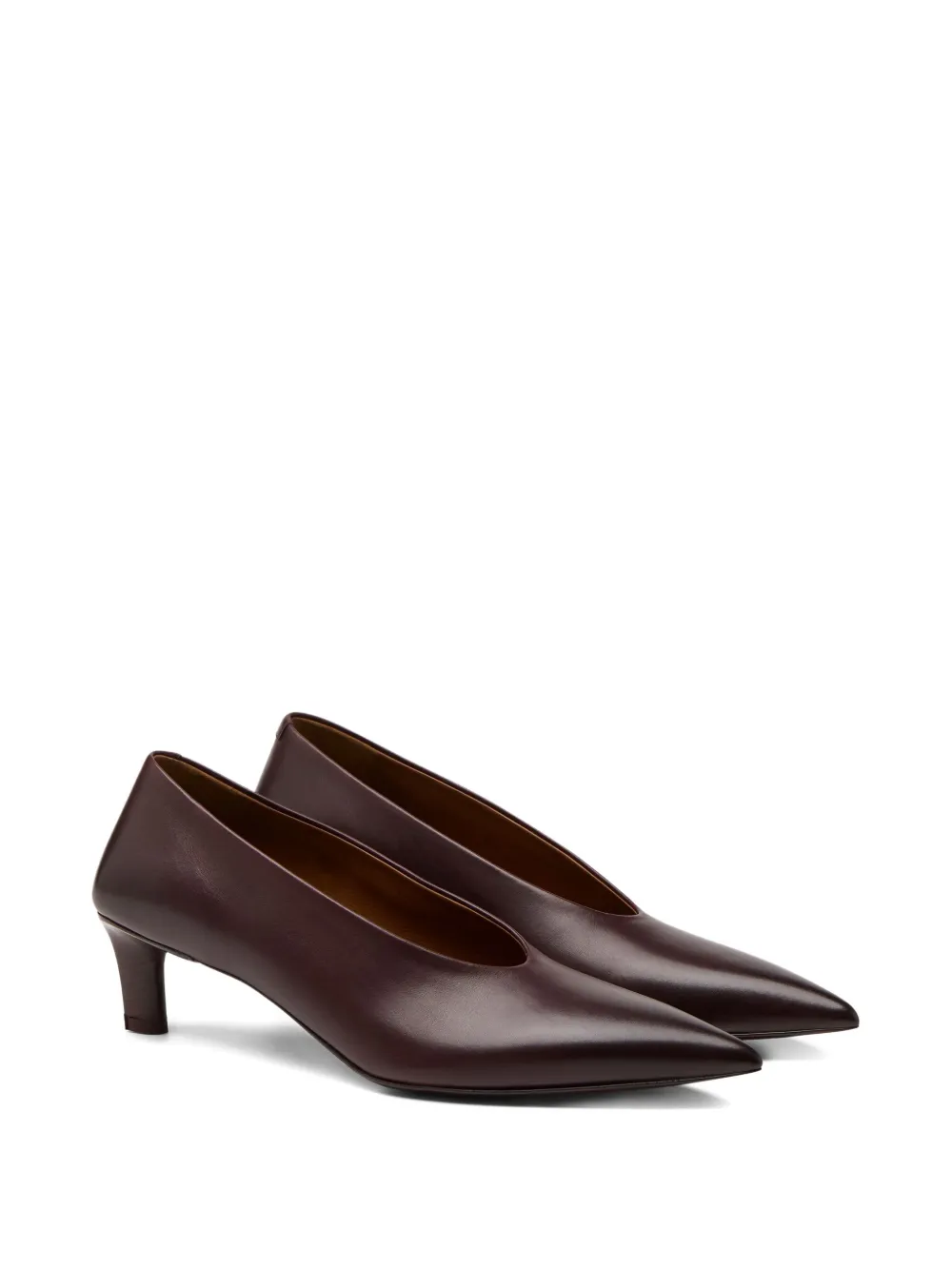 Marsèll Aculeo pointed-toe leather pumps Brown