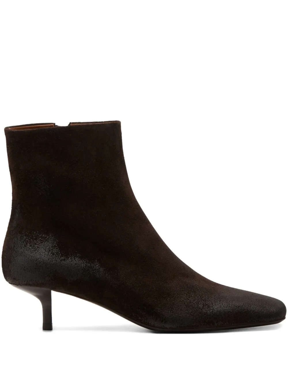 Marsèll Spazzola kitten-heel square-toe boots Brown