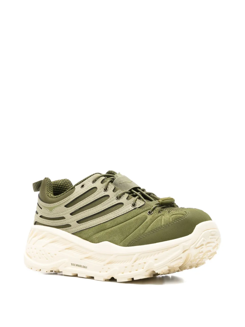 HOKA lace-up sneakers Groen