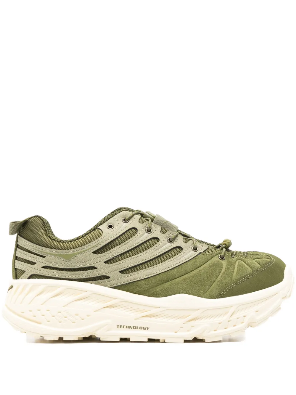 HOKA lace-up sneakers Groen