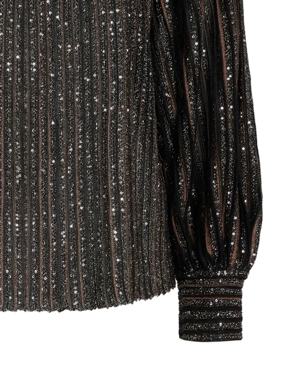 Missoni pleated sequinned top - Bruin