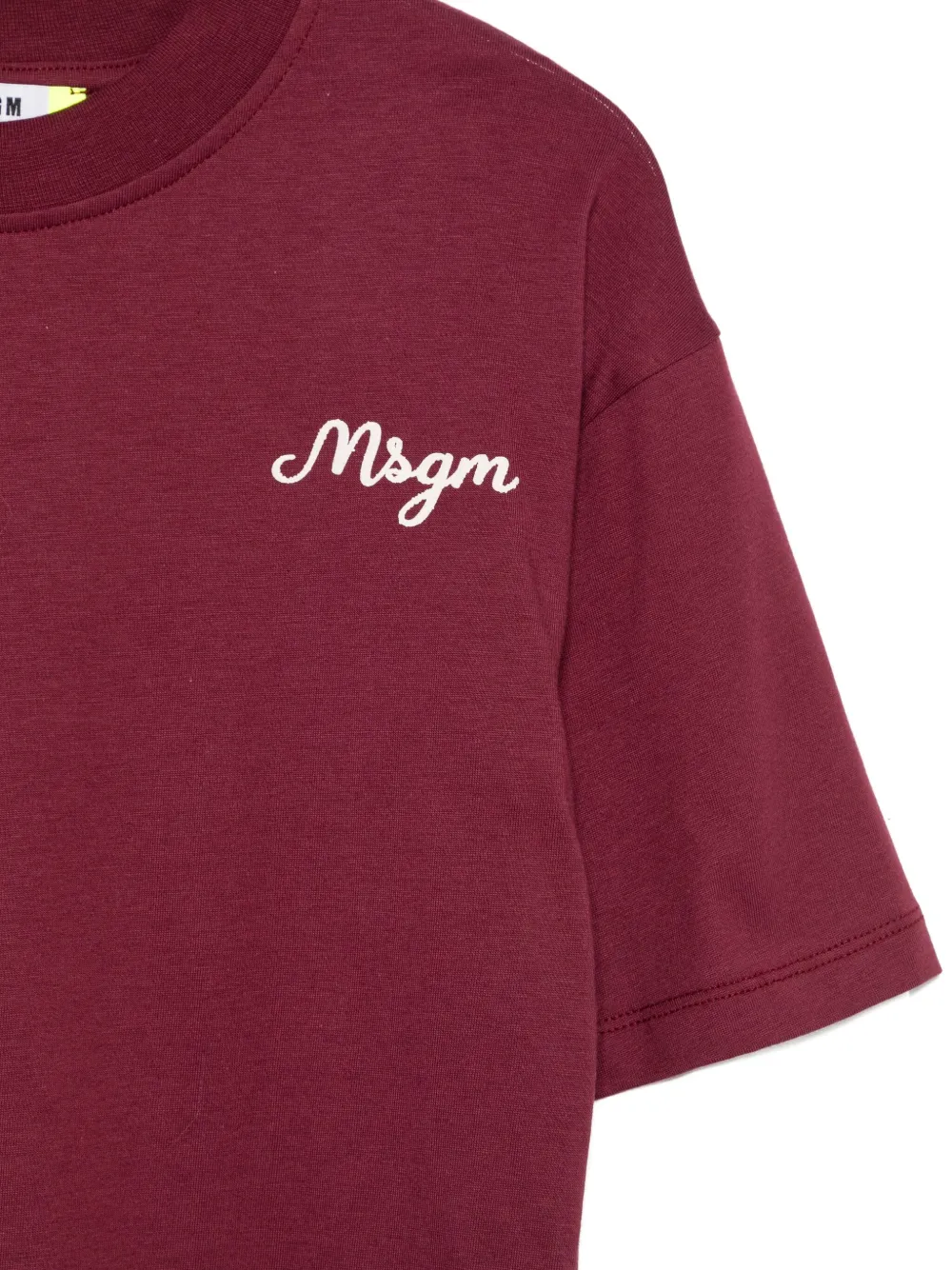 MSGM Kids T-shirt met geborduurd logo Rood