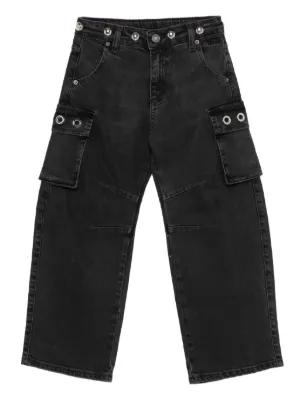 MSGM Kids button-fastening Jeans Black FARFETCH GE