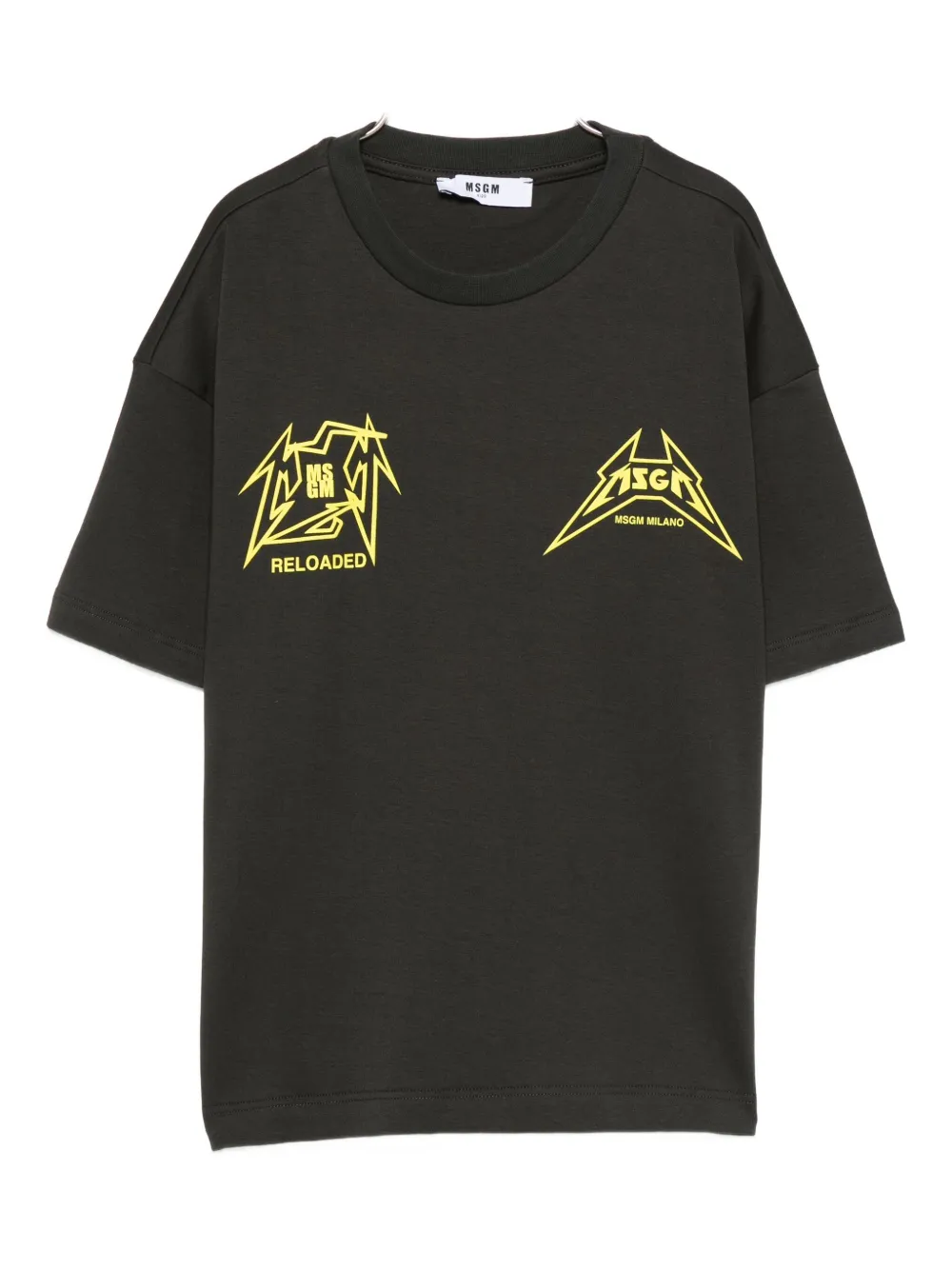 Msgm Kids' Graphic-print T-shirt In Black
