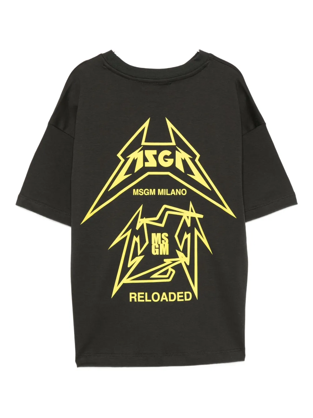 Msgm Graphic-print T-shirt In Black
